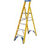 Werner Fibreglass Platform Stepladder 5 Tread 7170518