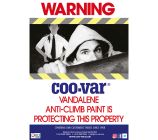 Coo-Var Anti-Climb Paint Warning Sign