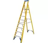 Werner Fibreglass Platform Stepladder 8 Tread 7170818