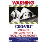 Coo-Var Anti-Climb Paint Warning Sign